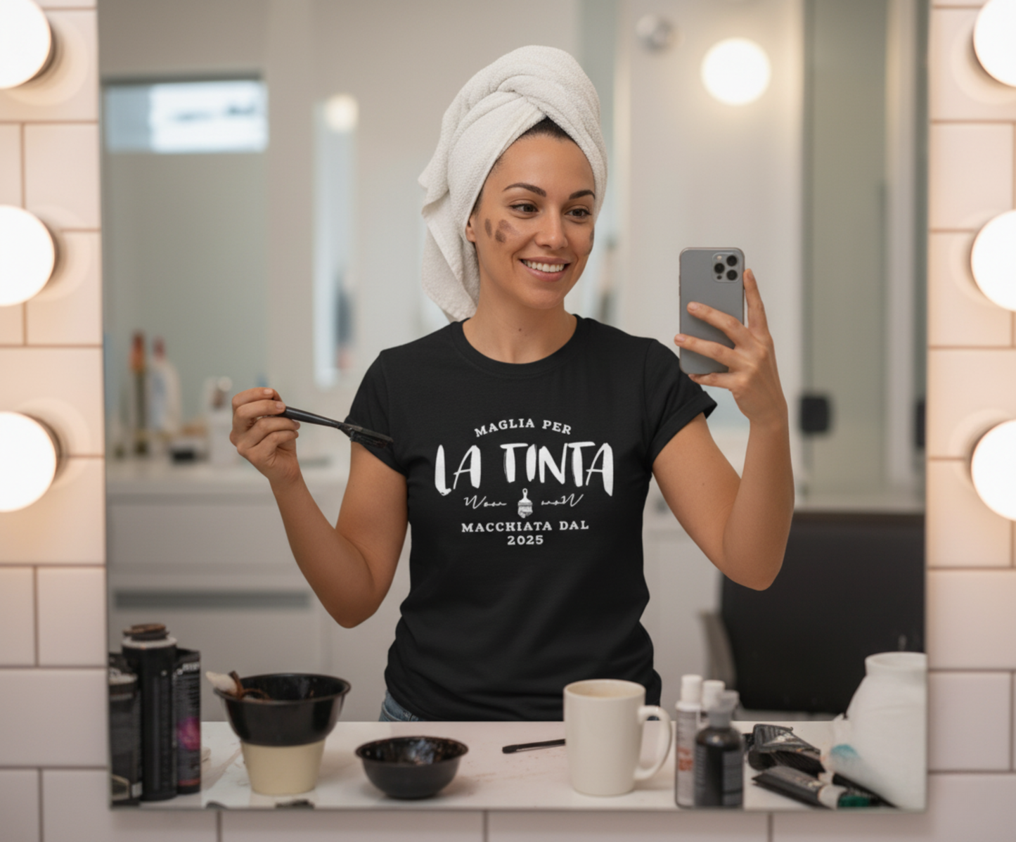 Maglia per la Tinta | T-shirt "Salva Vestiti" per Tinta Capelli & Parrucchieri πββοΈ