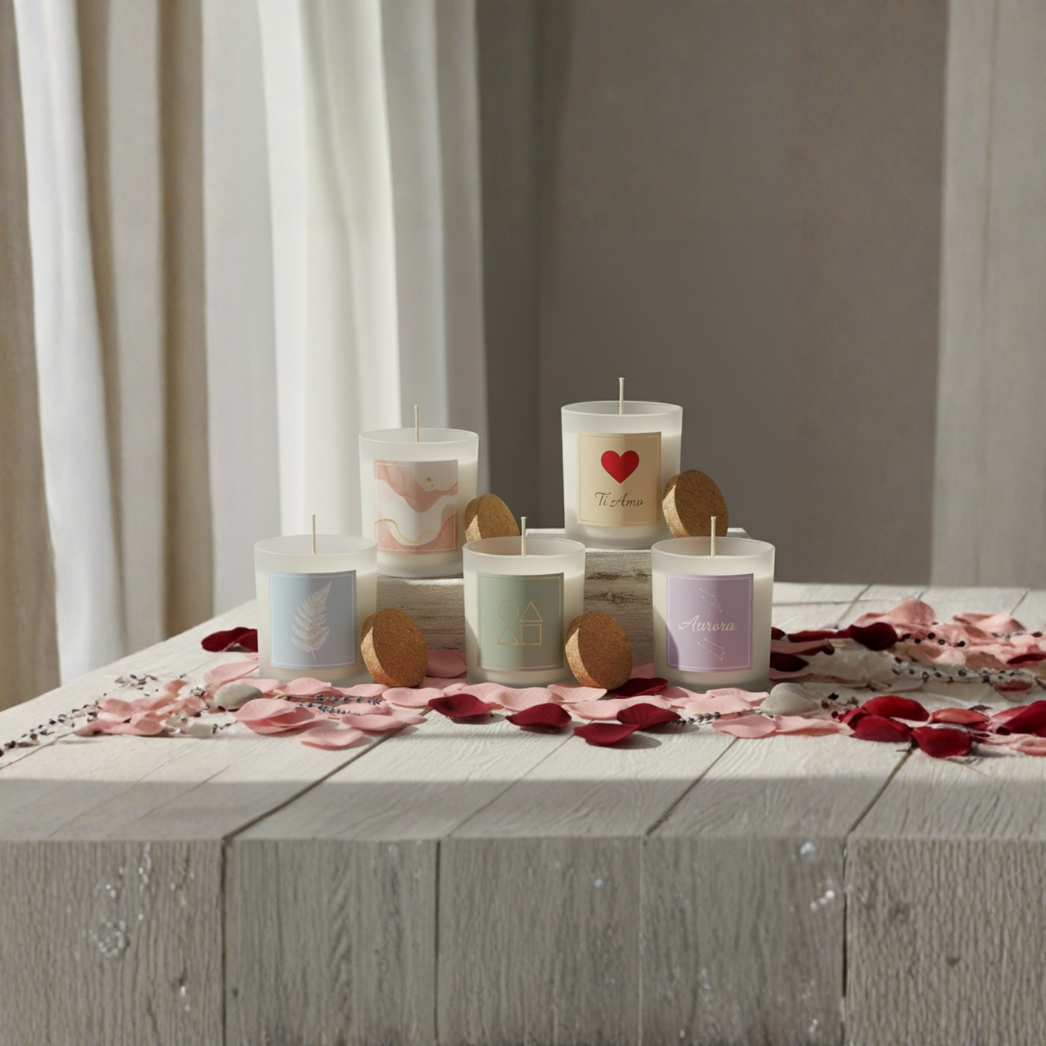 Candele in cera di soia